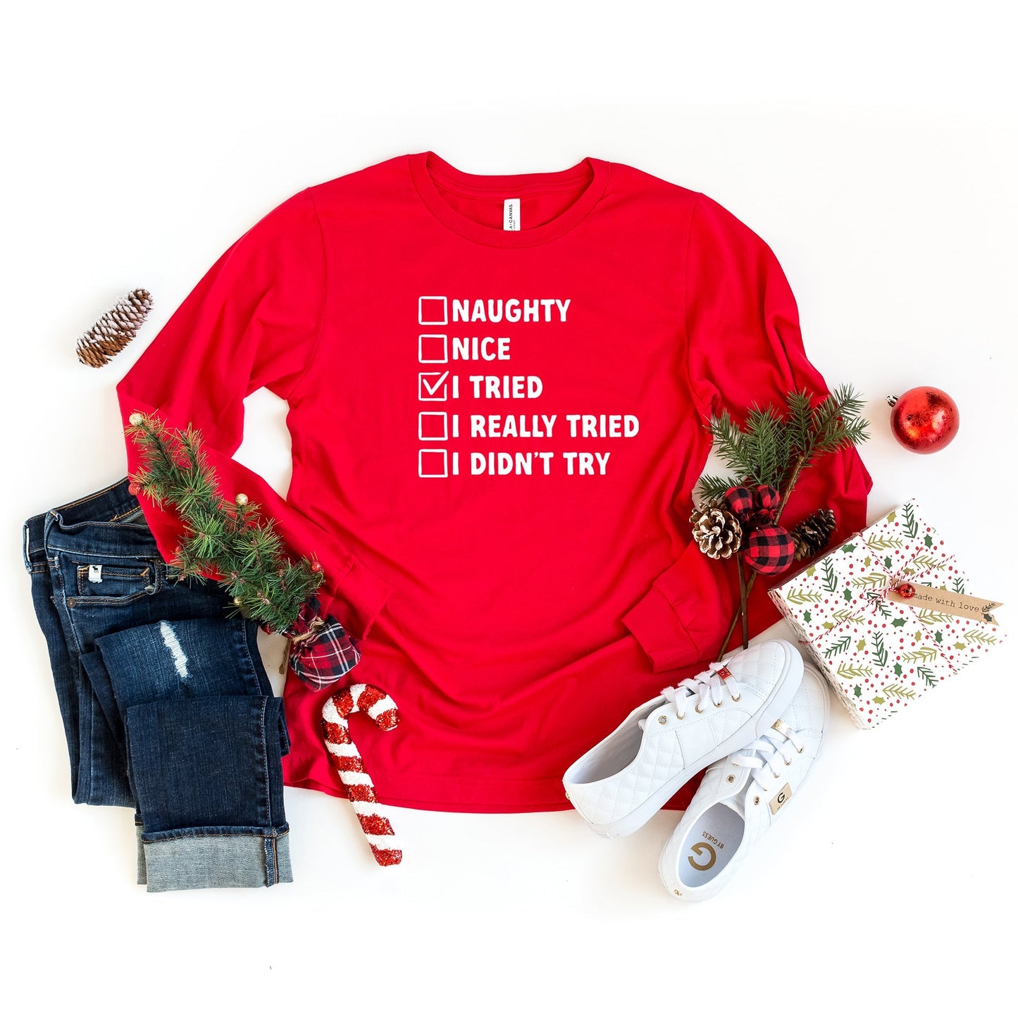 I Tried Nice List | Long Sleeve Crew Neck