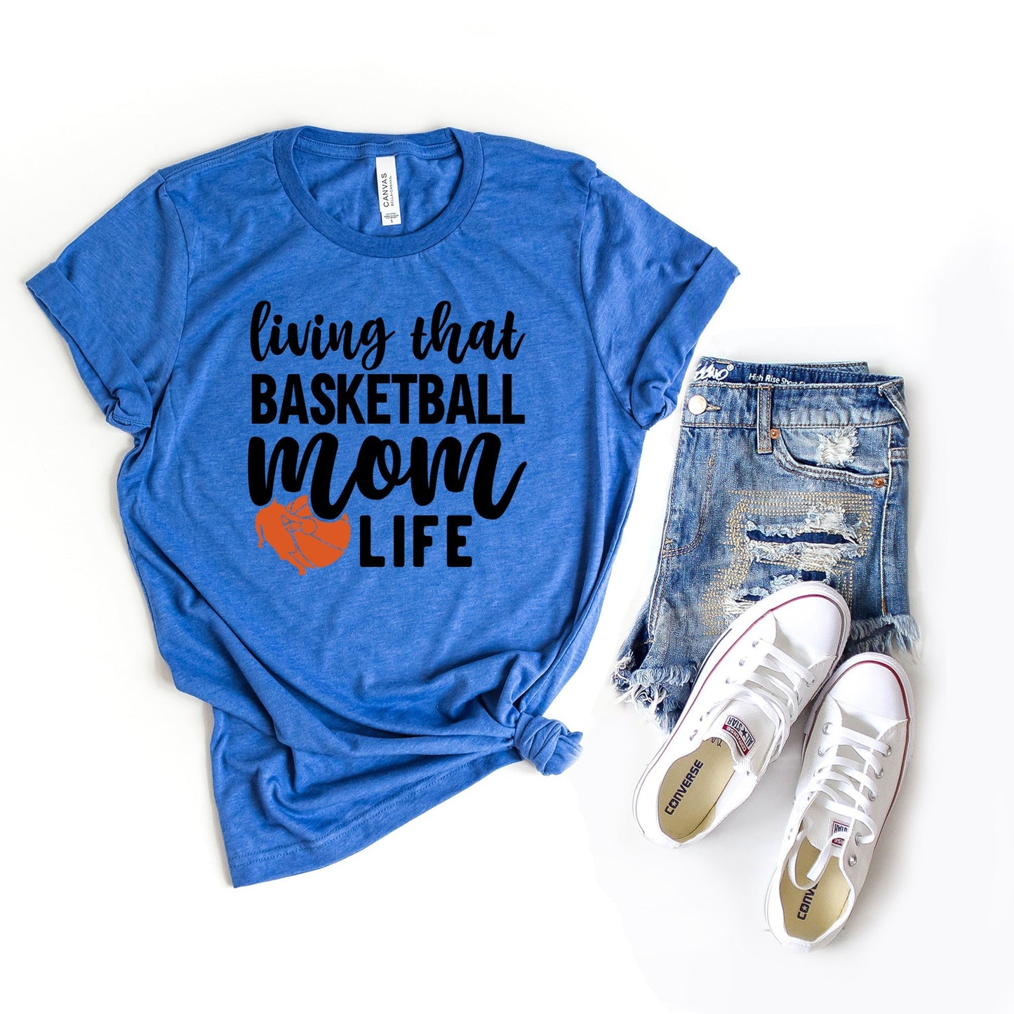 Basketball Mom Life | Short Sleeve Crew Neck