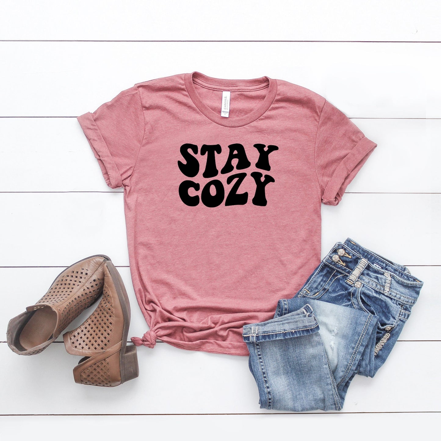 Stay Cozy | Short Sleeve Crew Neck