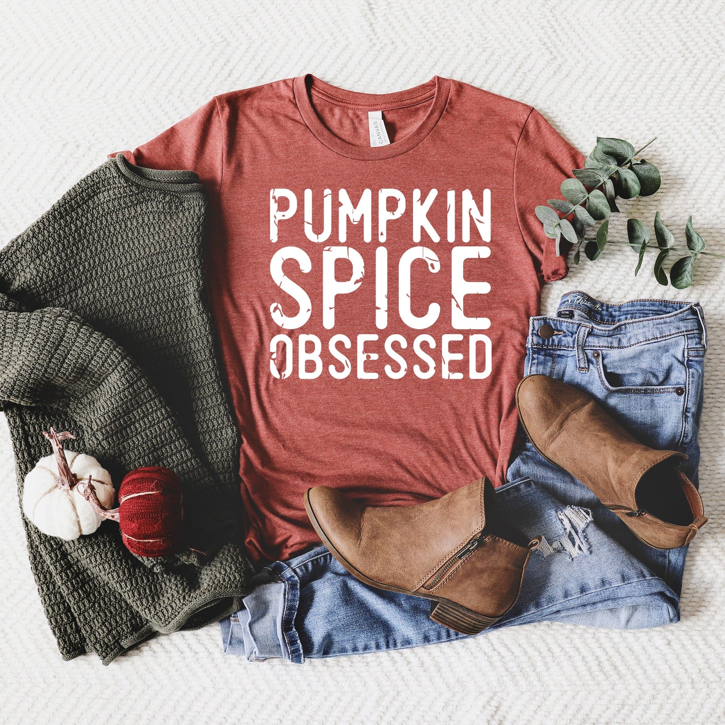 Pumpkin Spice Obsessed  | Short Sleeve Crew Neck