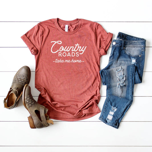 Country Roads Take me Home | Short Sleeve Crew Neck