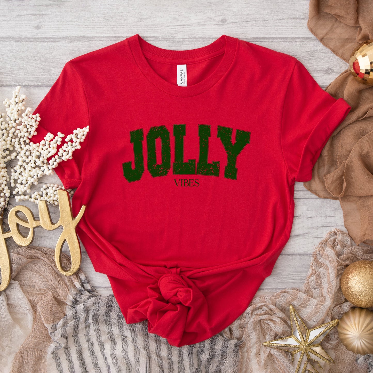Jolly Vibes Grunge | Short Sleeve Crewneck