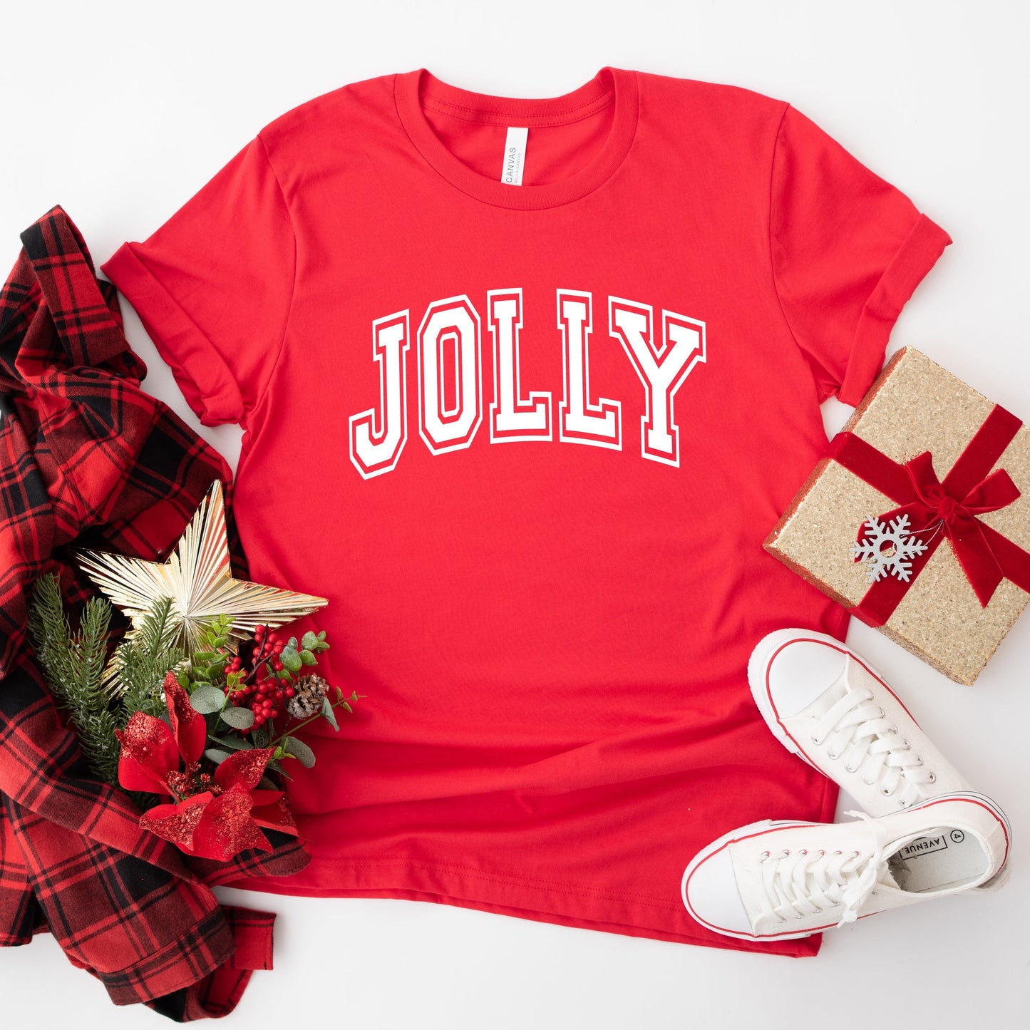 Jolly Varsity Thick Outline | Short Sleeve Graphic Tee