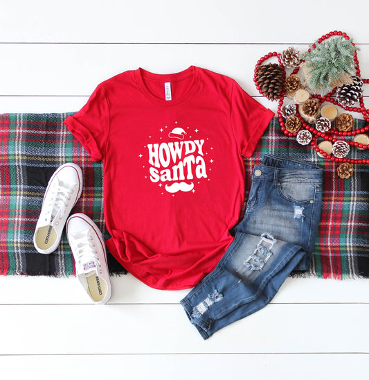 Howdy Santa | Short Sleeve Crew Neck