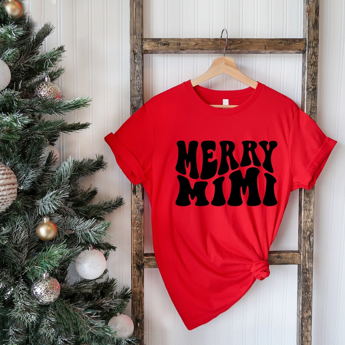 Merry Mimi Wavy | Short Sleeve Crew Neck