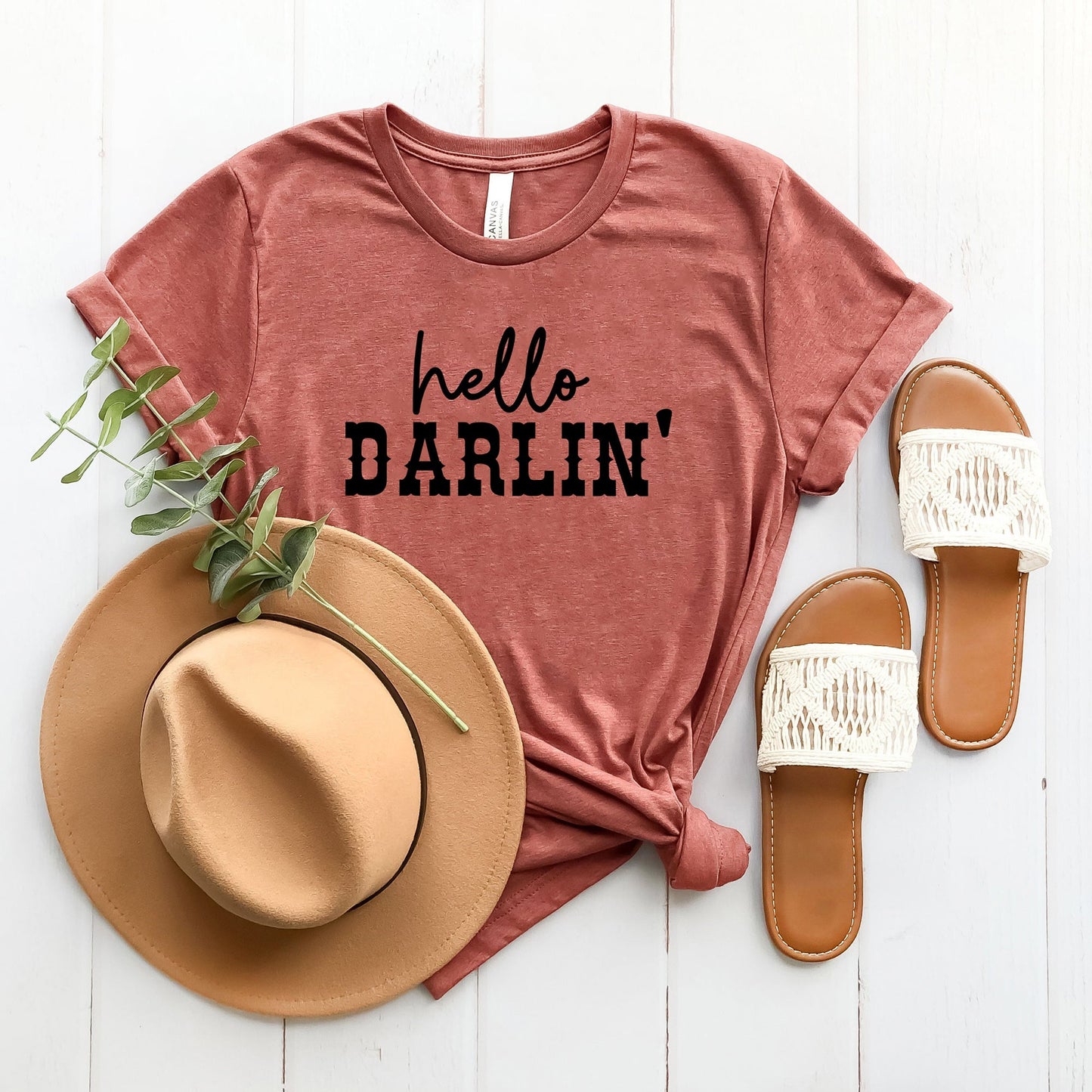 Hello Darlin' | Short Sleeve Crew Neck