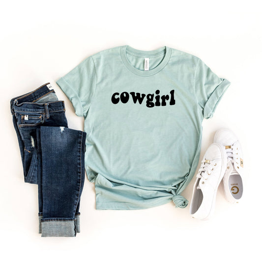 Cowgirl Wavy | Short Sleeve Crew Neck