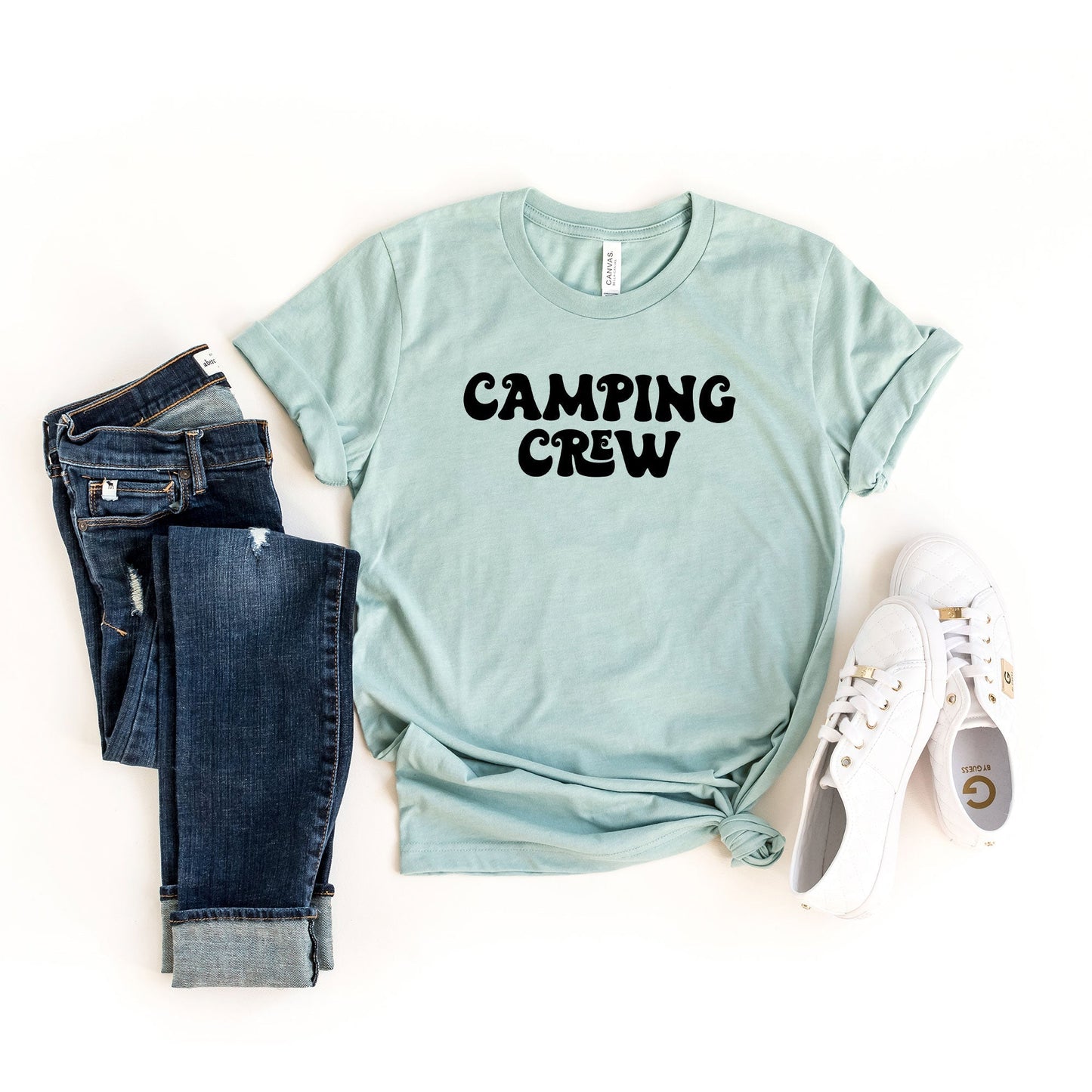 Camping Crew Retro | Short Sleeve Crew Neck