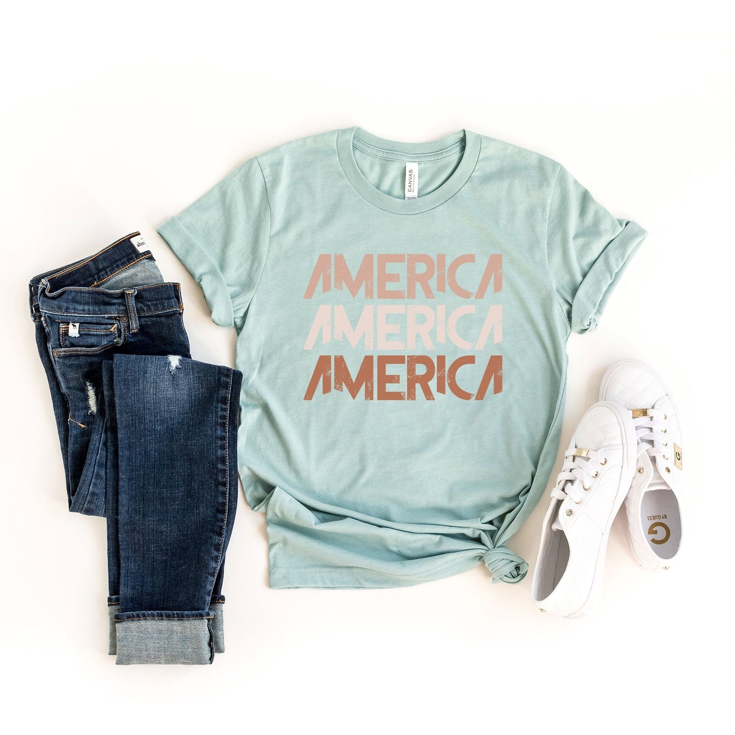 Boho American |  Short Sleeve Crew Neck