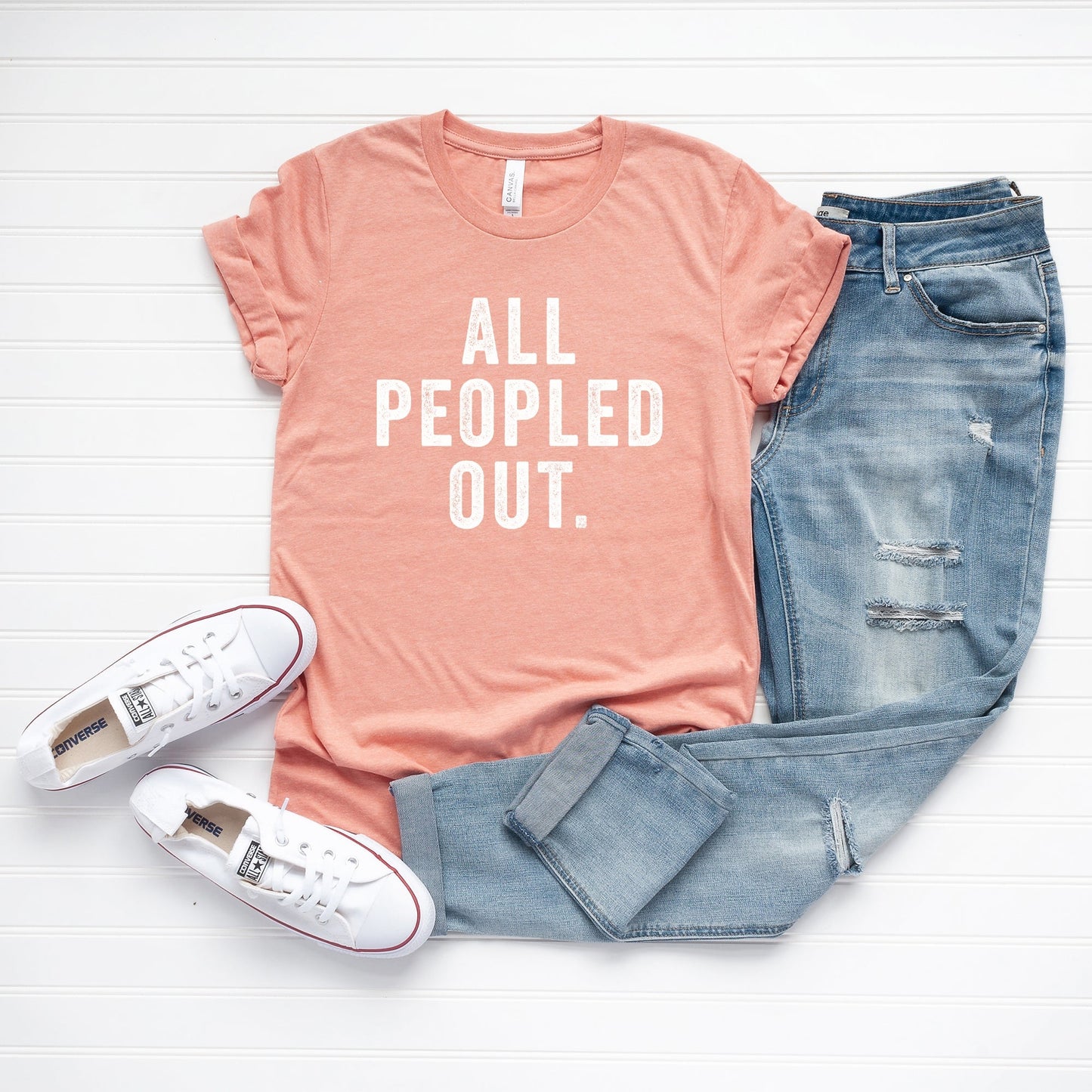 All Peopled Out | Short Sleeve Crew Neck