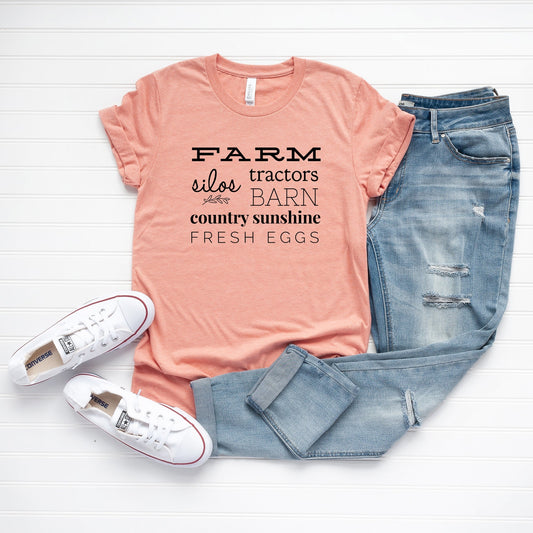 Farm Words | Short Sleeve Crew Neck