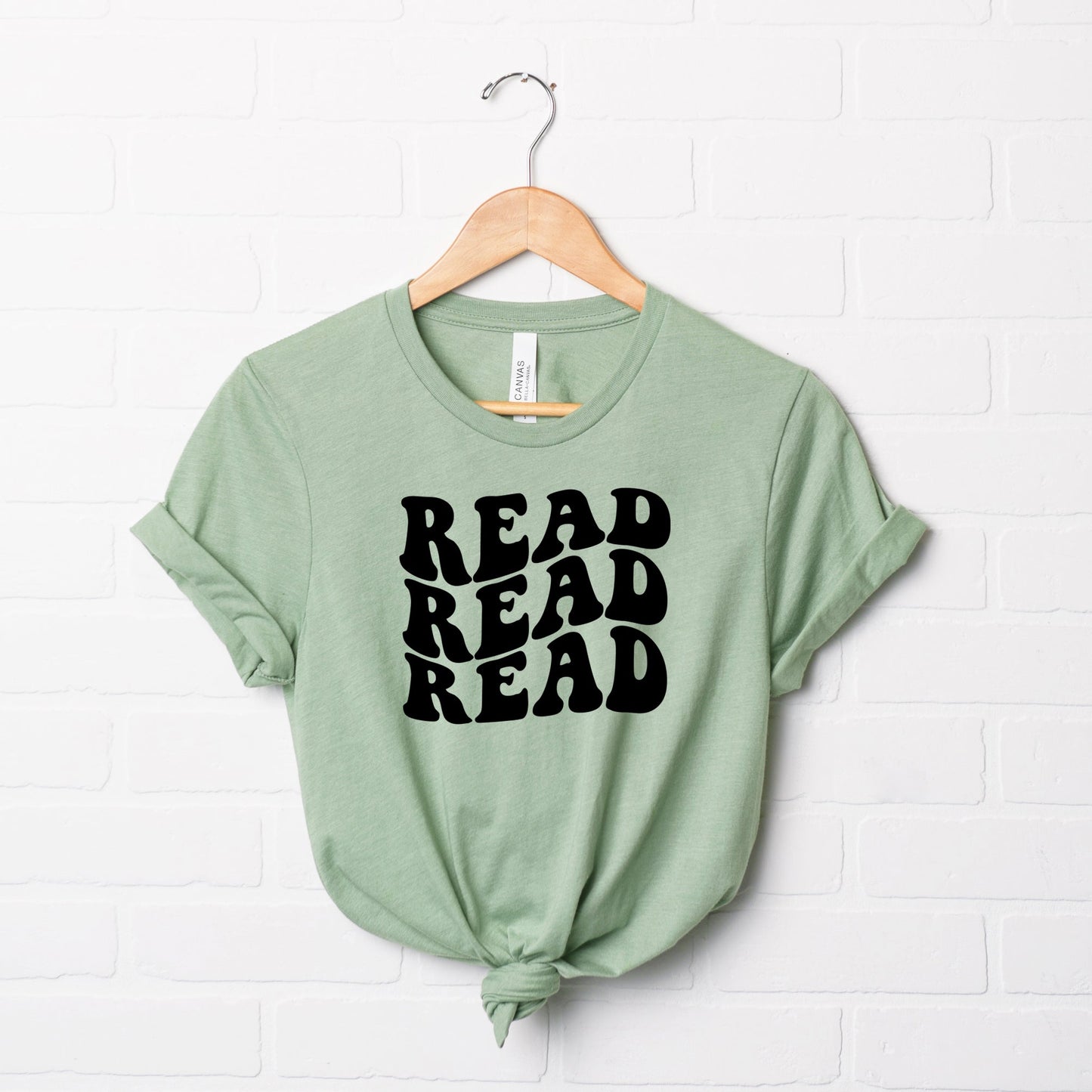 Read Stacked Wavy  | Short Sleeve Crew Neck