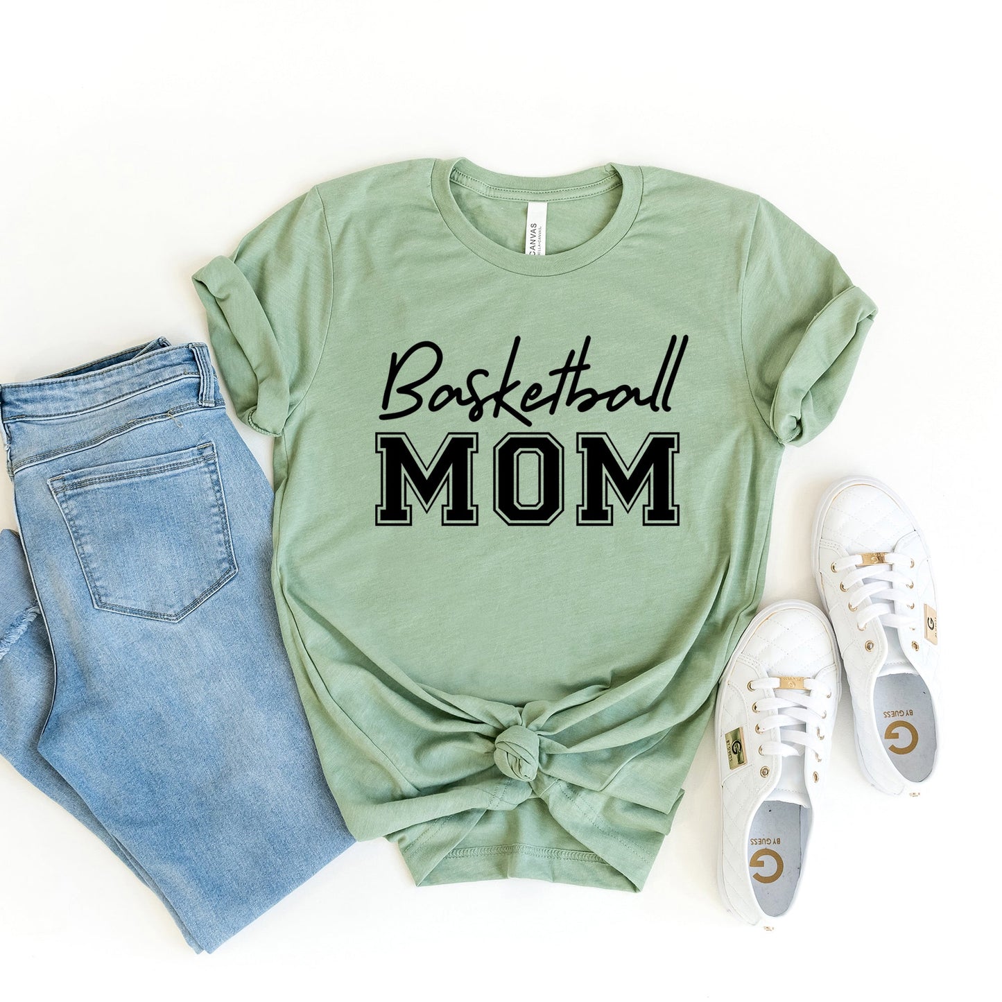 Basketball Mom | Short Sleeve Crew Neck