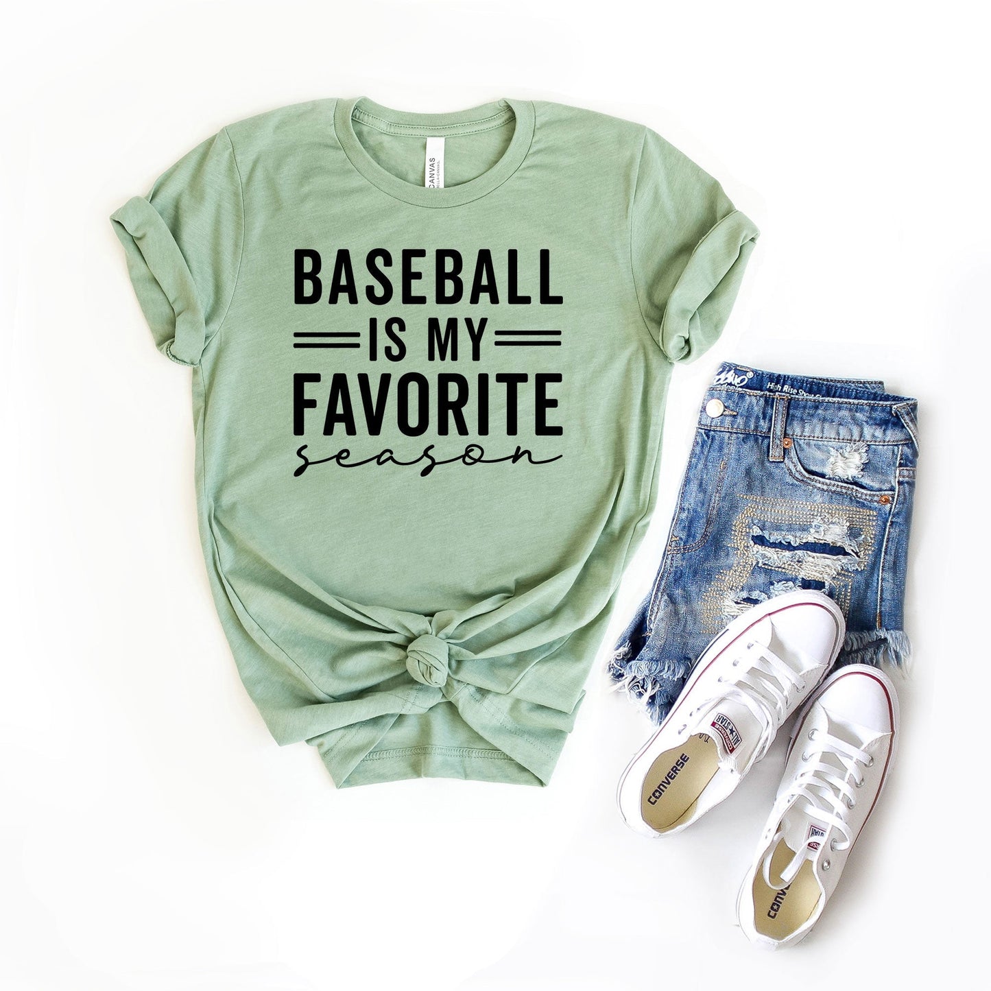 Baseball is My Favorite Season | Short Sleeve Crew Neck