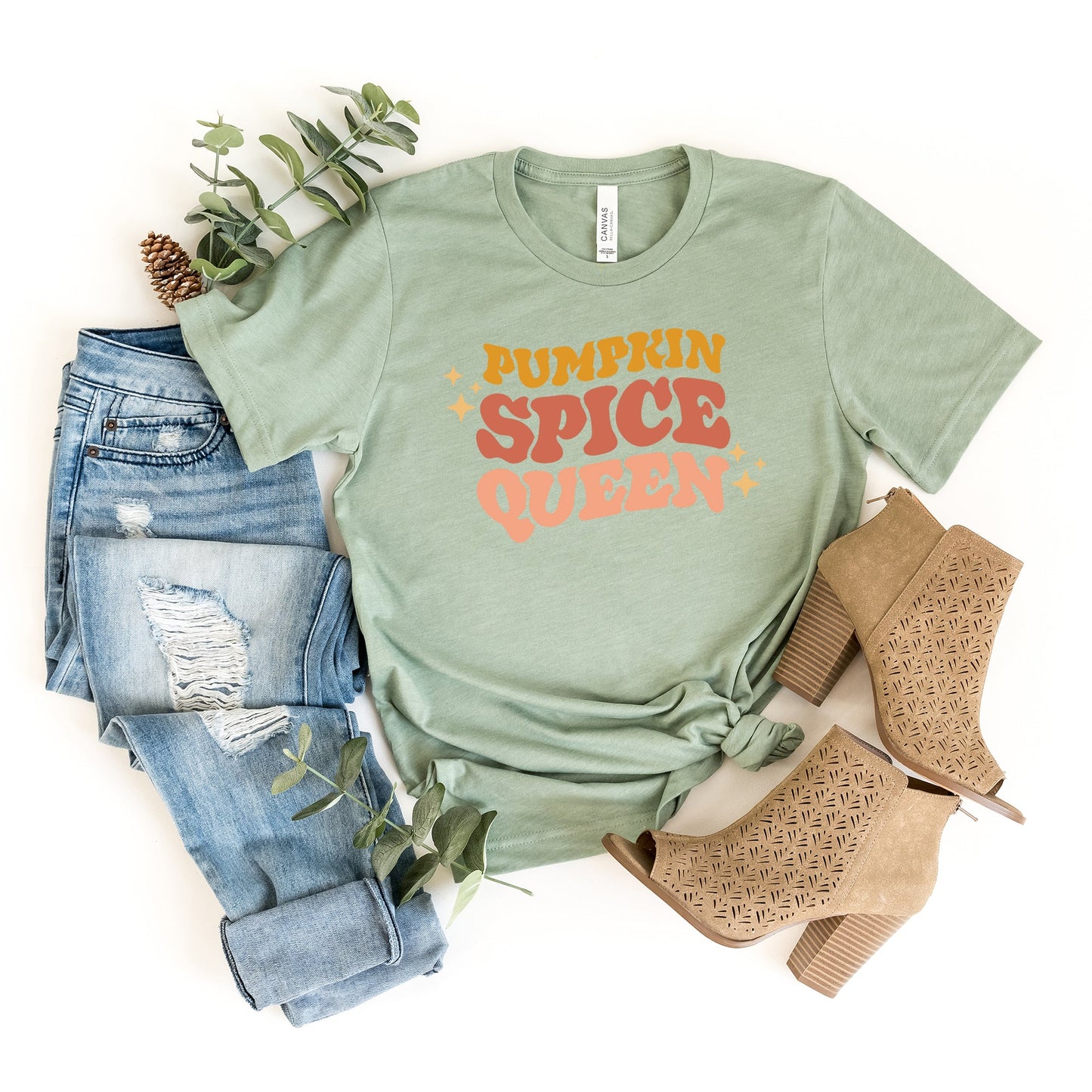 Pumpkin Spice Queen | Short Sleeve Crew Neck