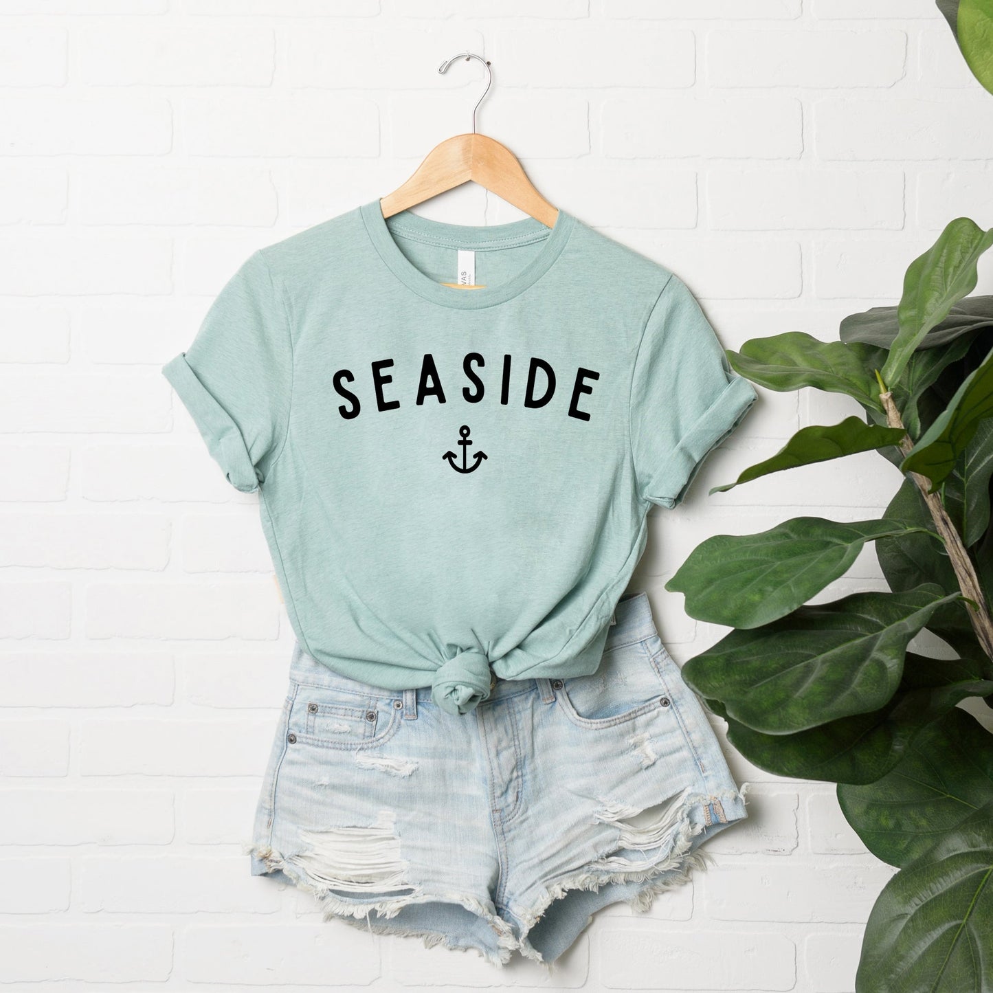 Seaside Anchor | Short Sleeve Crew Neck