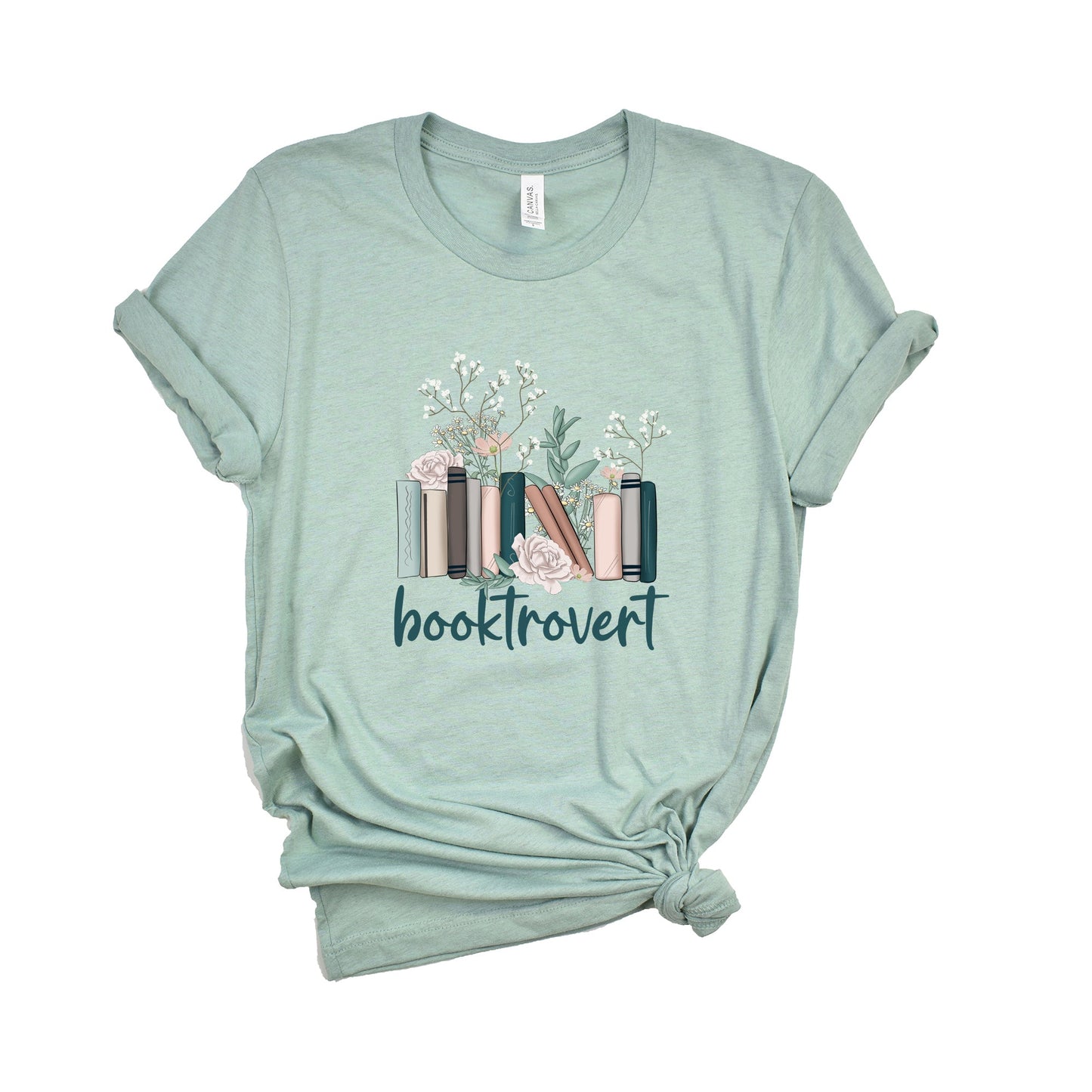 Booktrovert Floral | Short Sleeve Graphic Tee