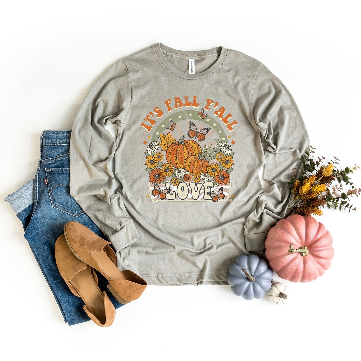 It's Fall Y'all Love | Long Sleeve Crew Neck