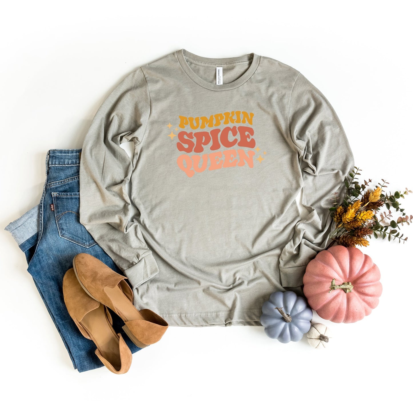 Pumpkin Spice Queen | Long Sleeve Crew Neck