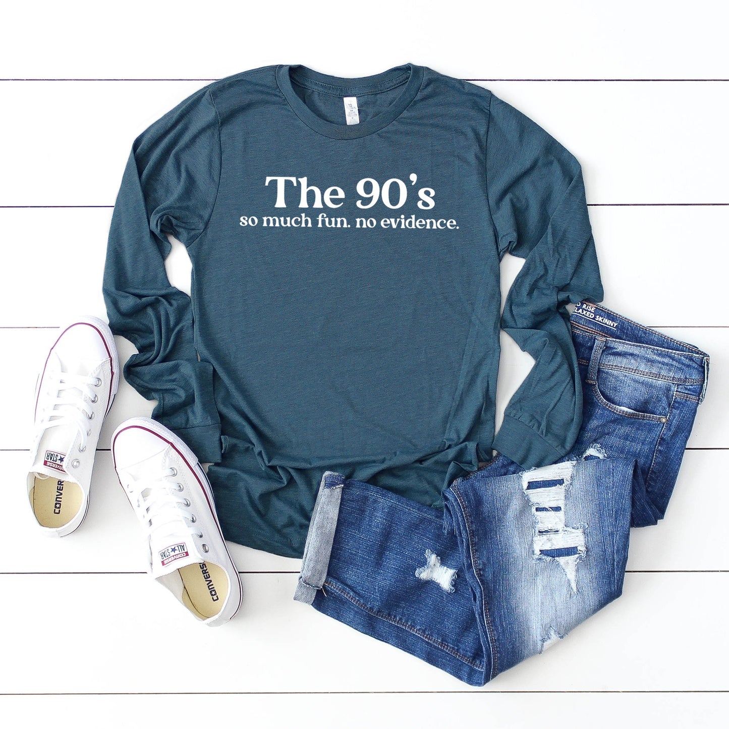The 90's So Much Fun | Long Sleeve Crew Neck