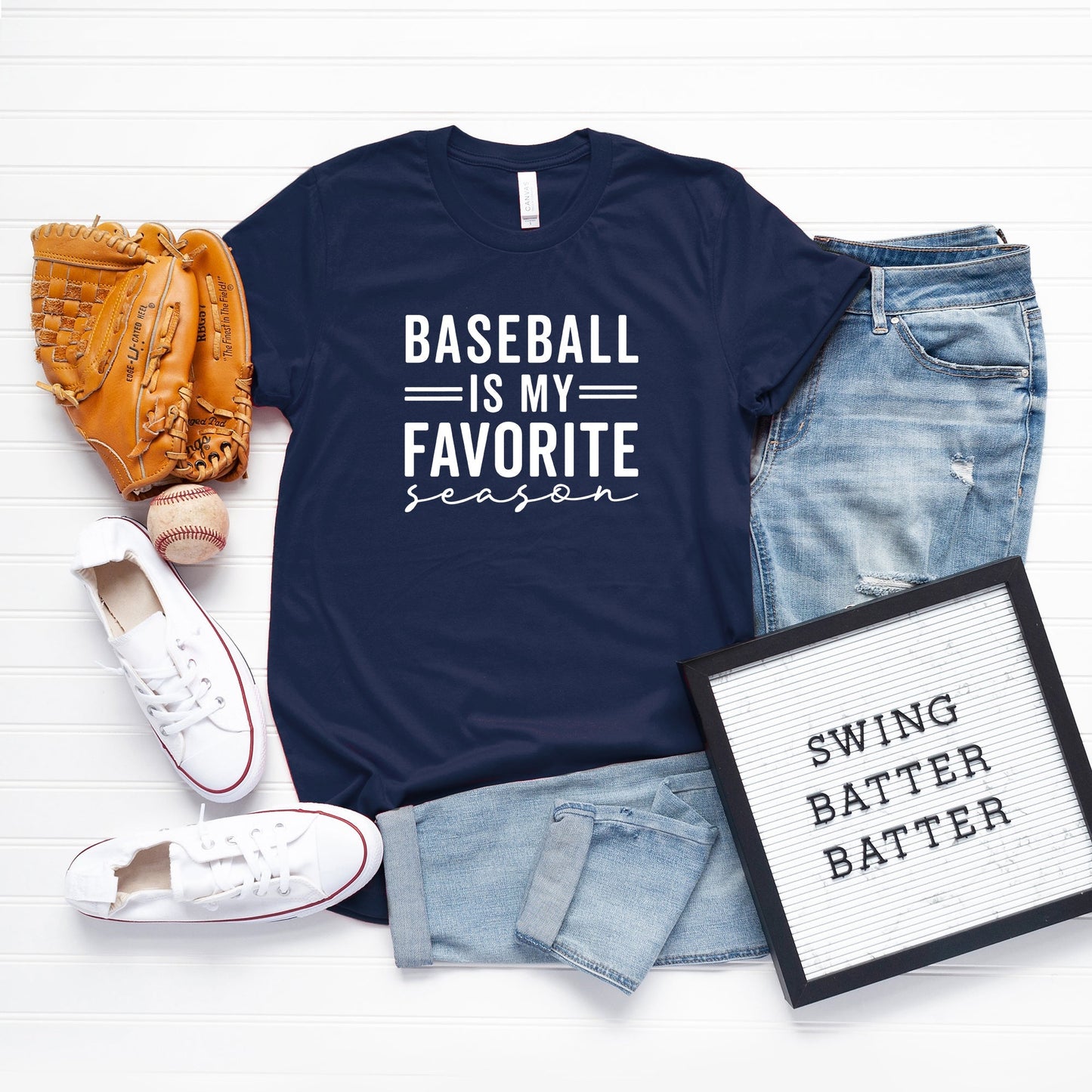 Baseball is My Favorite Season | Short Sleeve Crew Neck