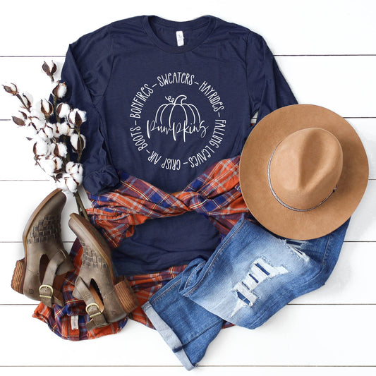 Fall Bucket List | Long Sleeve Crew Neck