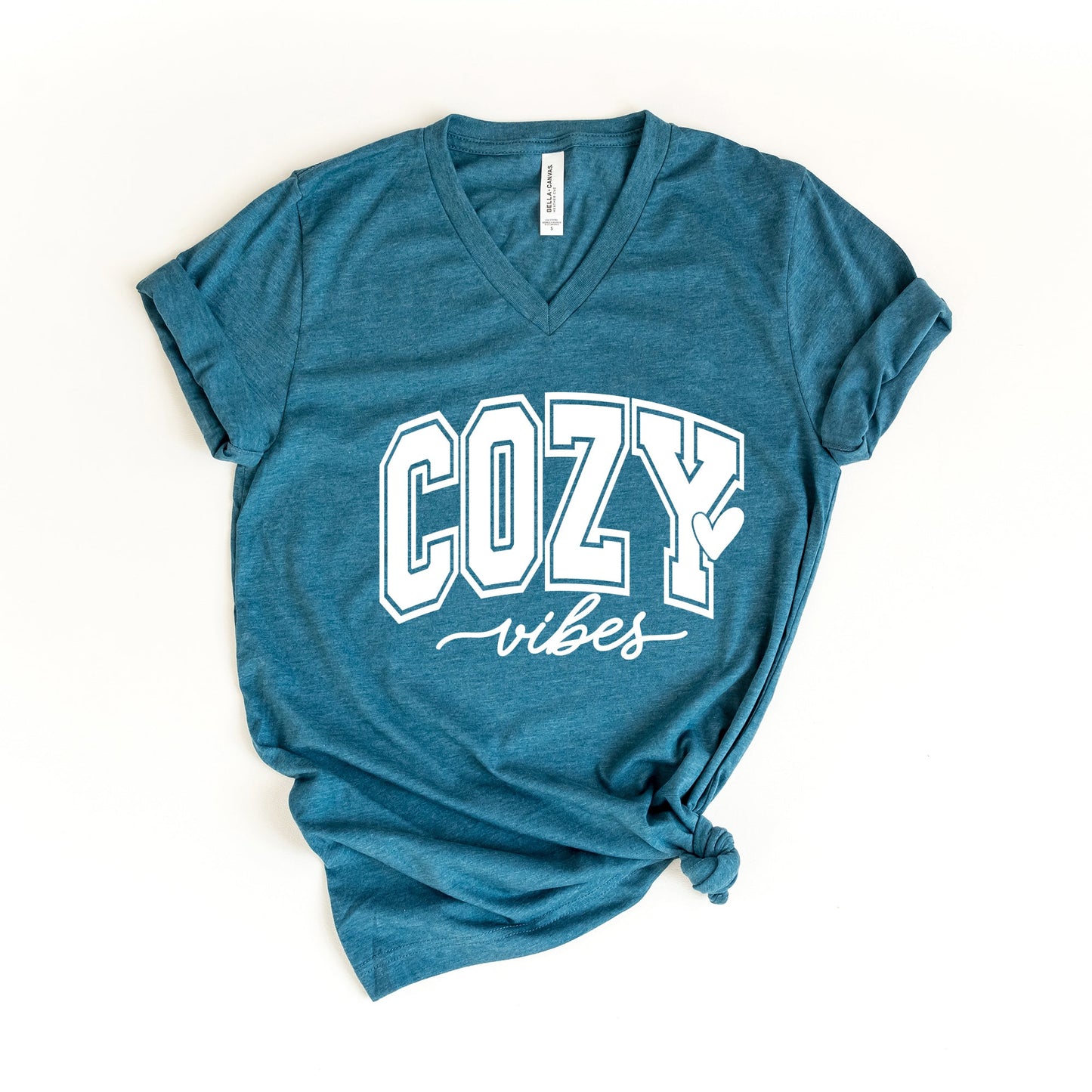 Cozy Vibes Bold | Short Sleeve V-Neck