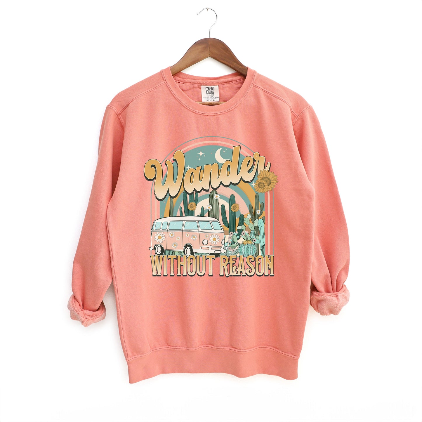 Wander Without Reason Desert Van | Garment Dyed Sweatshirt