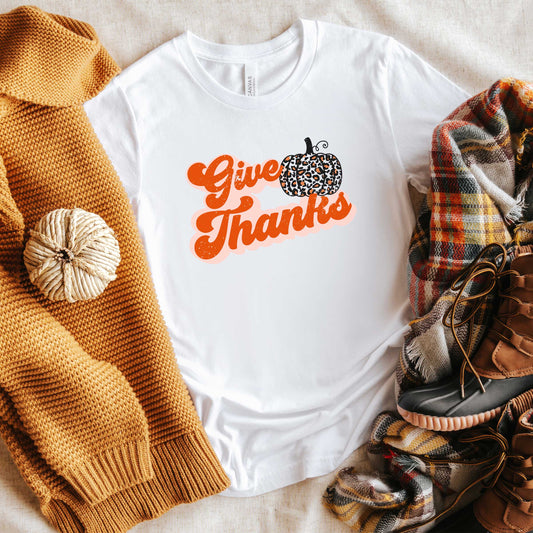Give Thanks Pumpkin | Short Sleeve Crew Neck