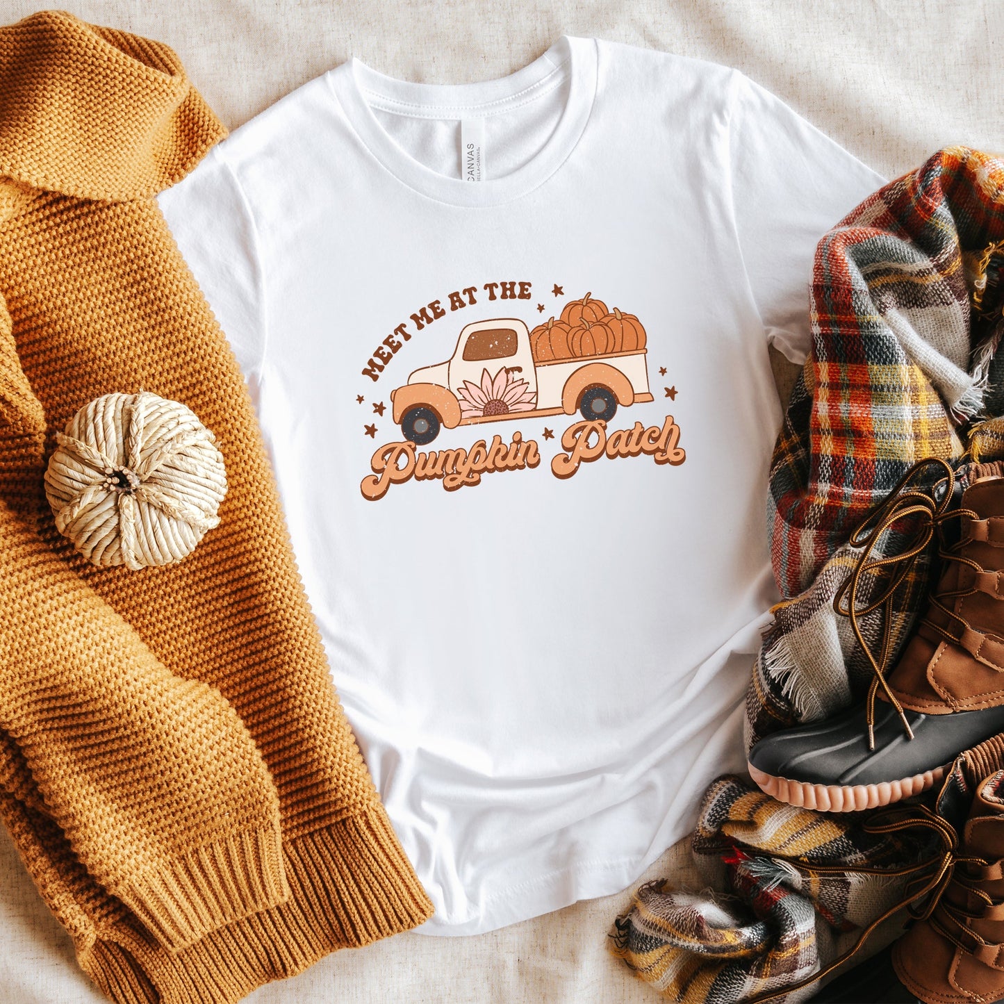 Meet Me In The Pumpkin Patch Colorful | Short Sleeve Crew Neck