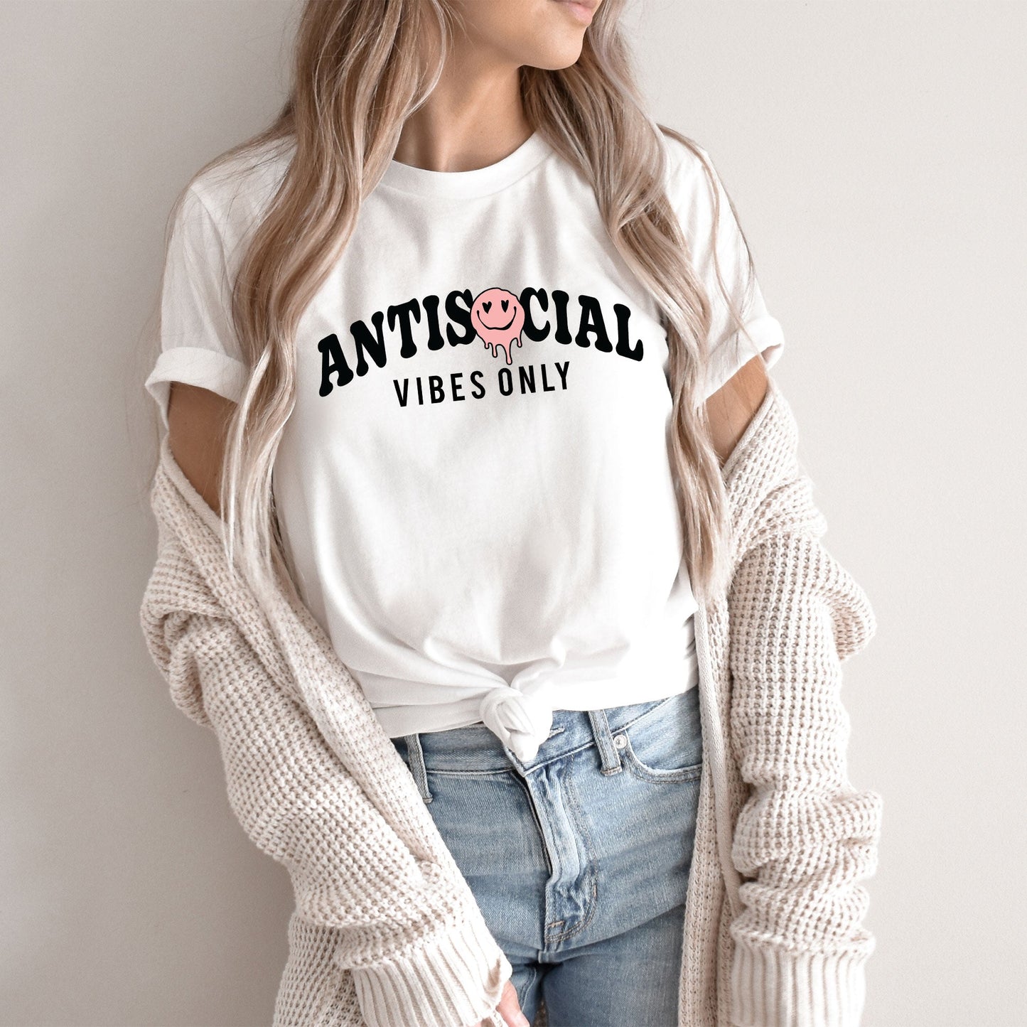 Antisocial Vibes Only | Short Sleeve Crew Neck