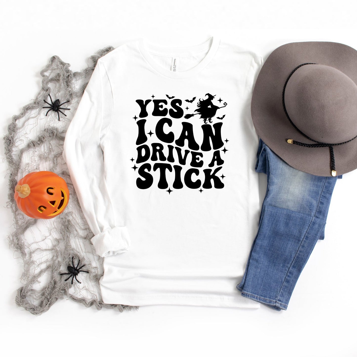 Yes I Can Drive A Stick | Long Sleeve Crew Neck