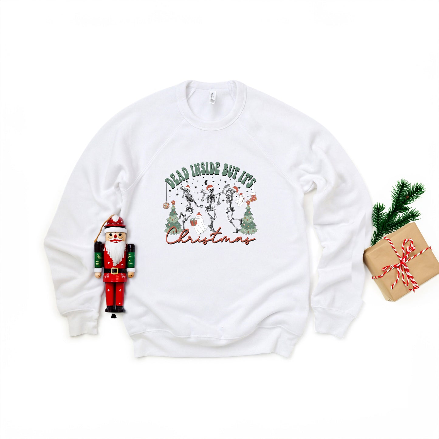 Dead Inside Christmas Skeleton | Bella Canvas Sweatshirt