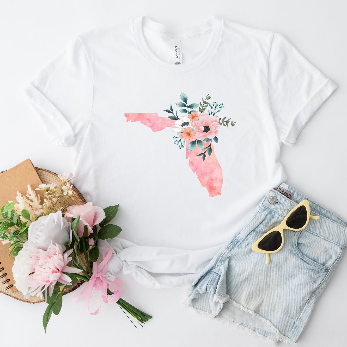 Florida Watercolor | Short Sleeve Crew Neck | State Tee