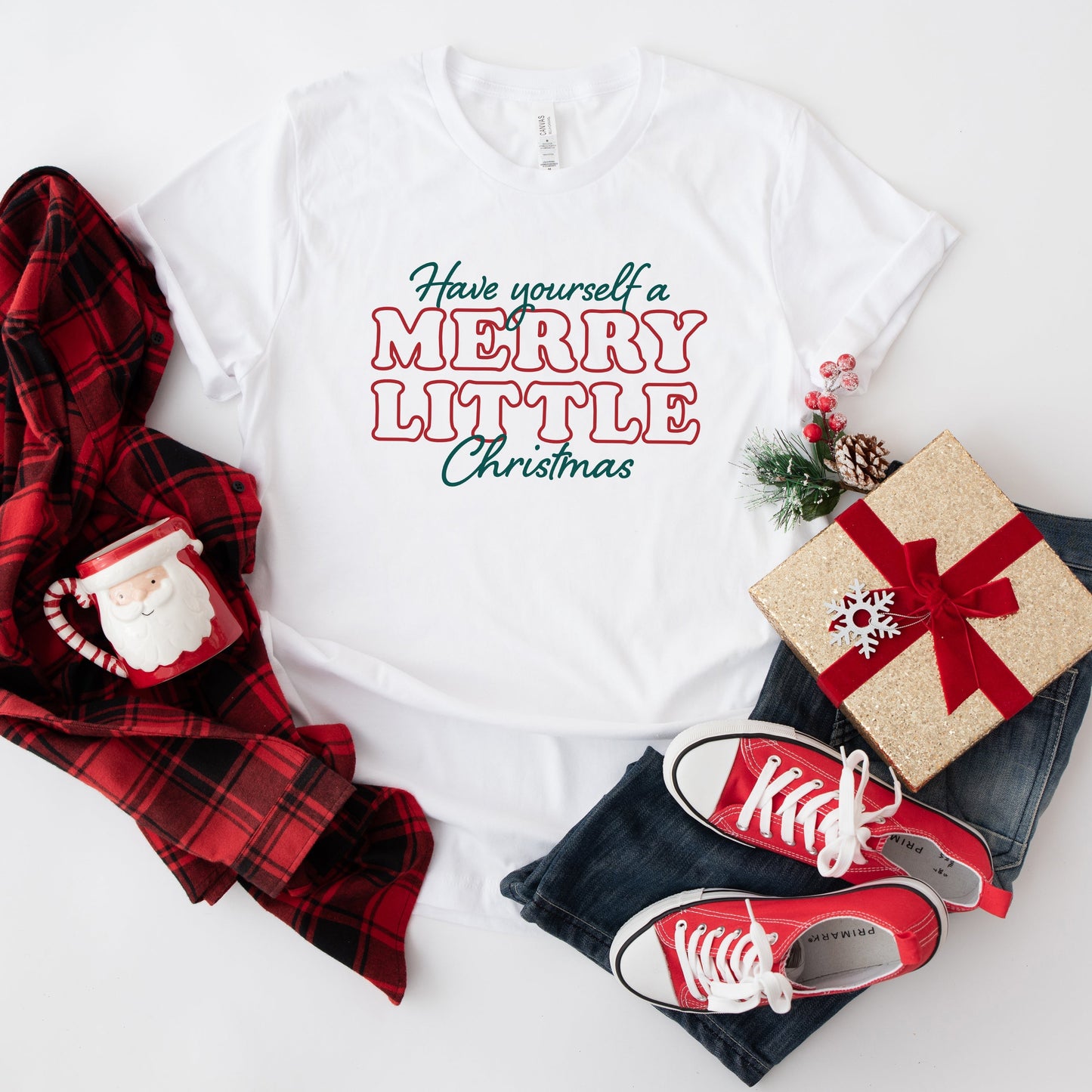 Merry Little Christmas | Short Sleeve Crew Neck