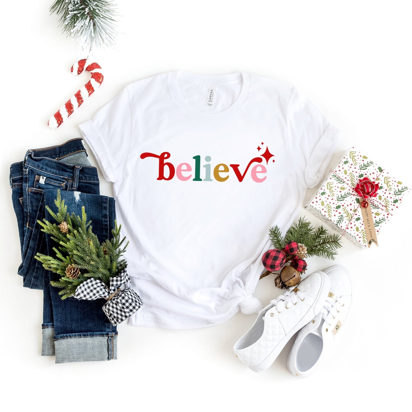 Believe Colorful | Short Sleeve Crew Neck