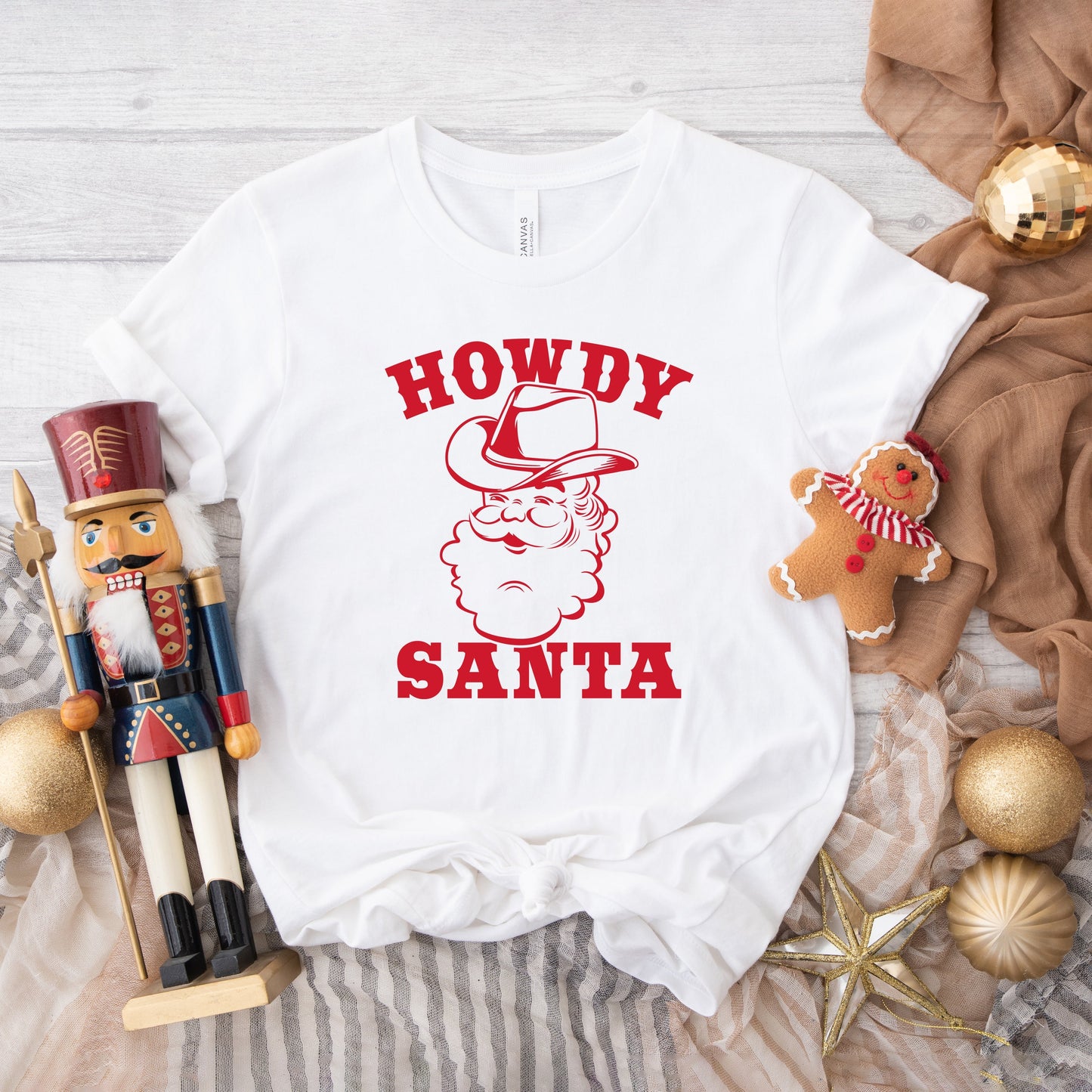 Howdy Santa Claus | Short Sleeve Crew Neck