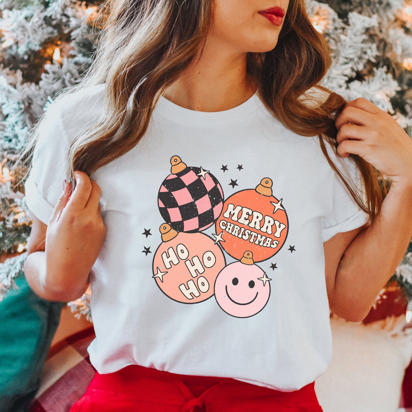 Retro Ornaments | Short Sleeve Crew Neck