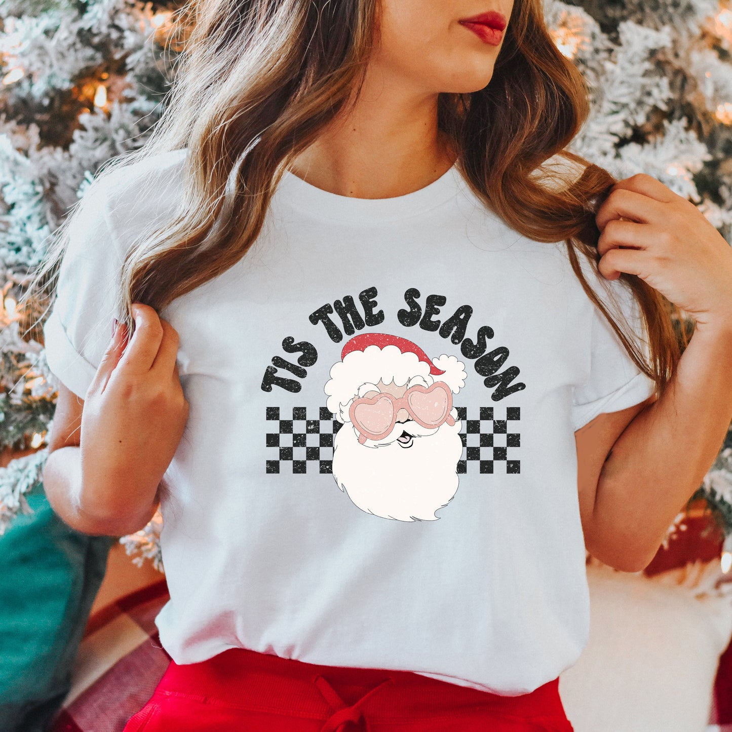 Tis The Season Santa | Short Sleeve Crew Neck