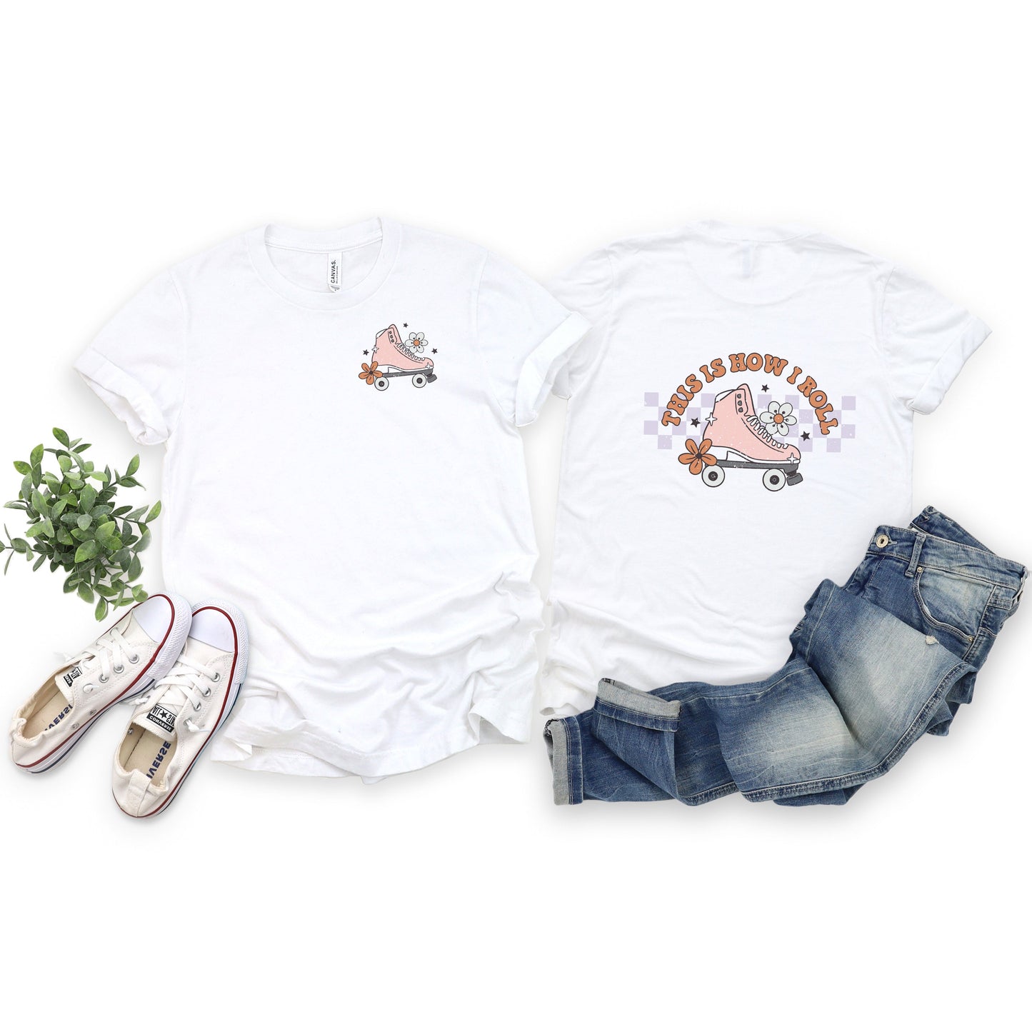 This Is How I Roll Rollerskate | Short Sleeve Crew Neck