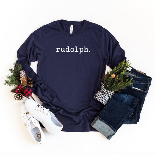 Rudolph - Typewriter | Long Sleeve Crew Neck