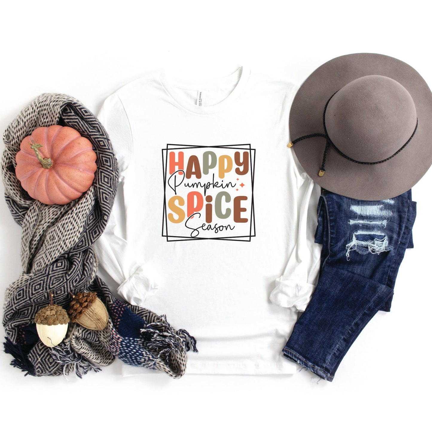 Happy Pumpkin Spice Season | Long Sleeve Crew Neck