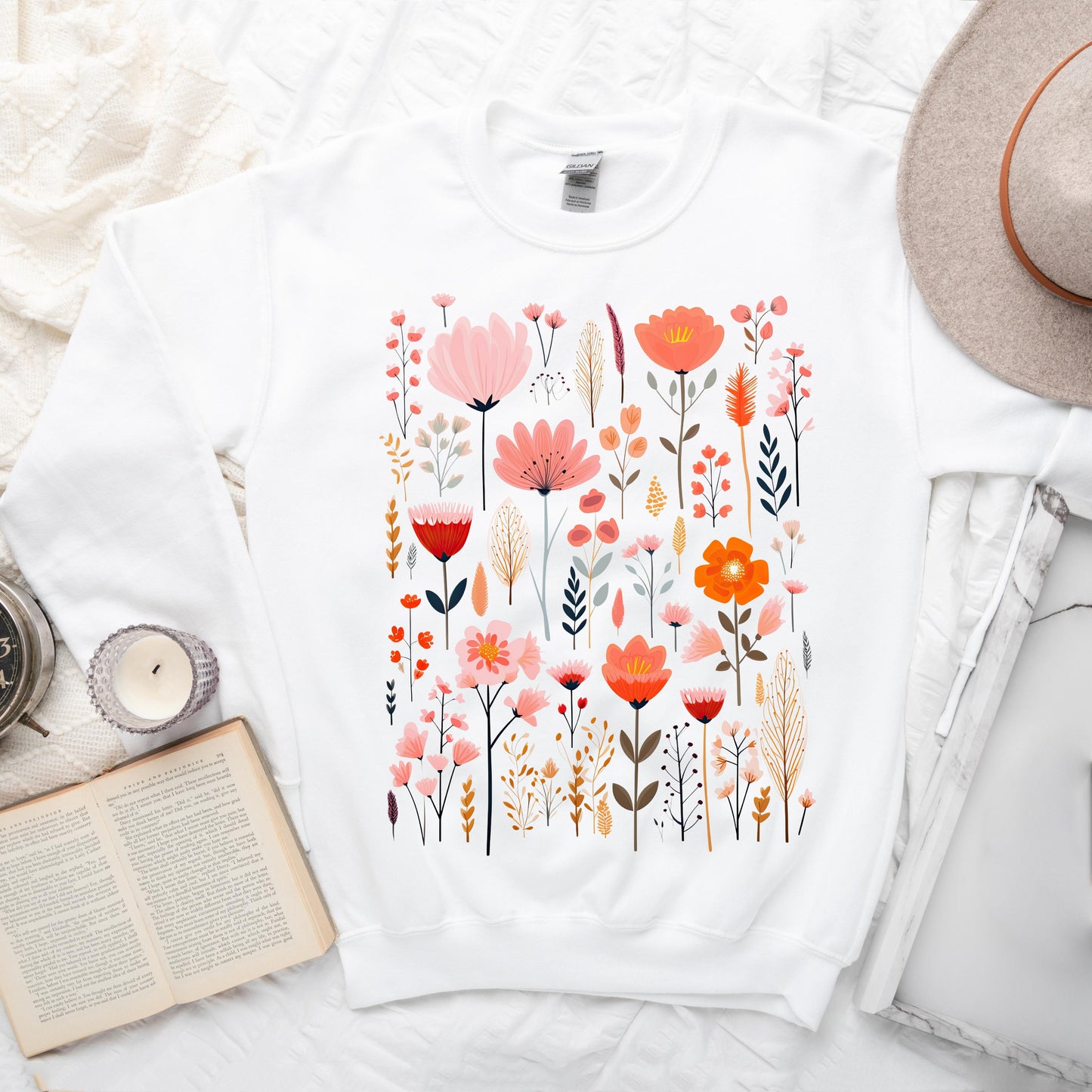 Pink Floral | Sweatshirt
