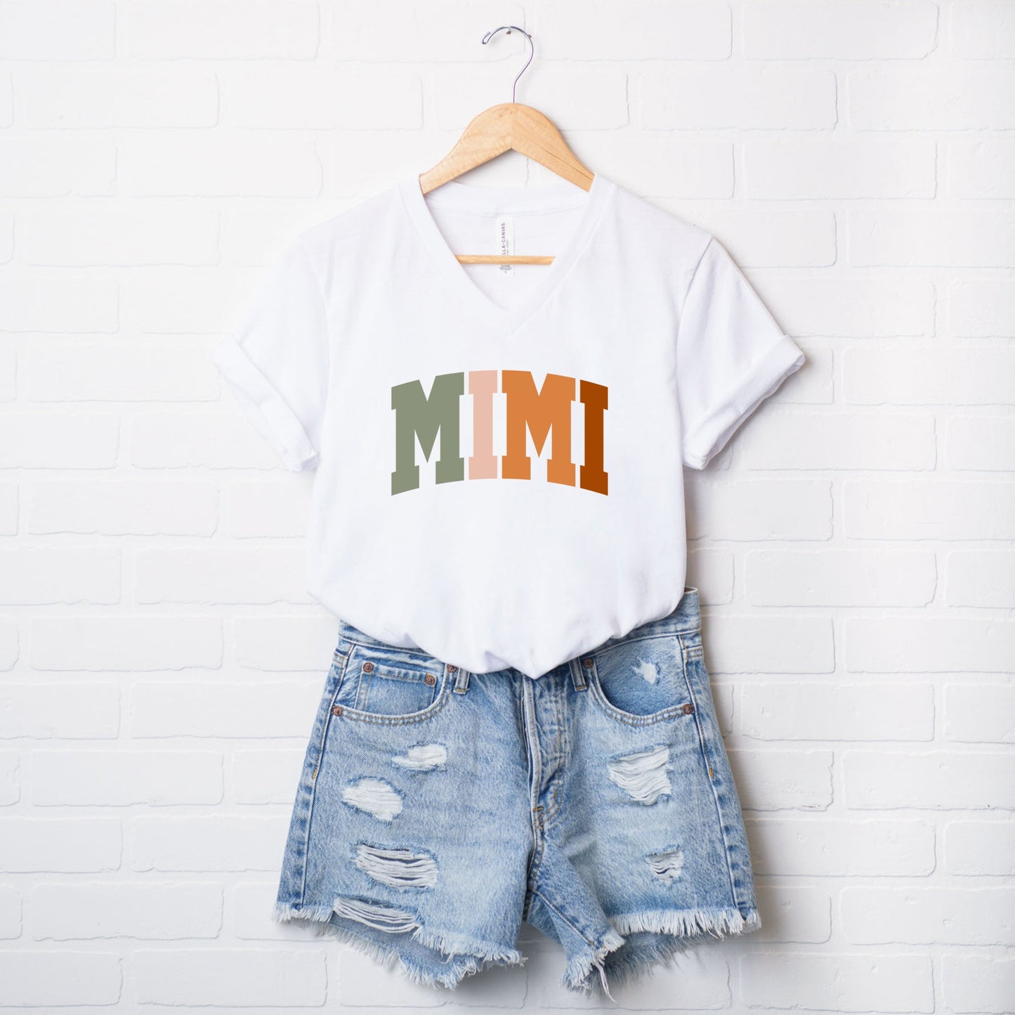 Mimi Colorful | Short Sleeve V-Neck