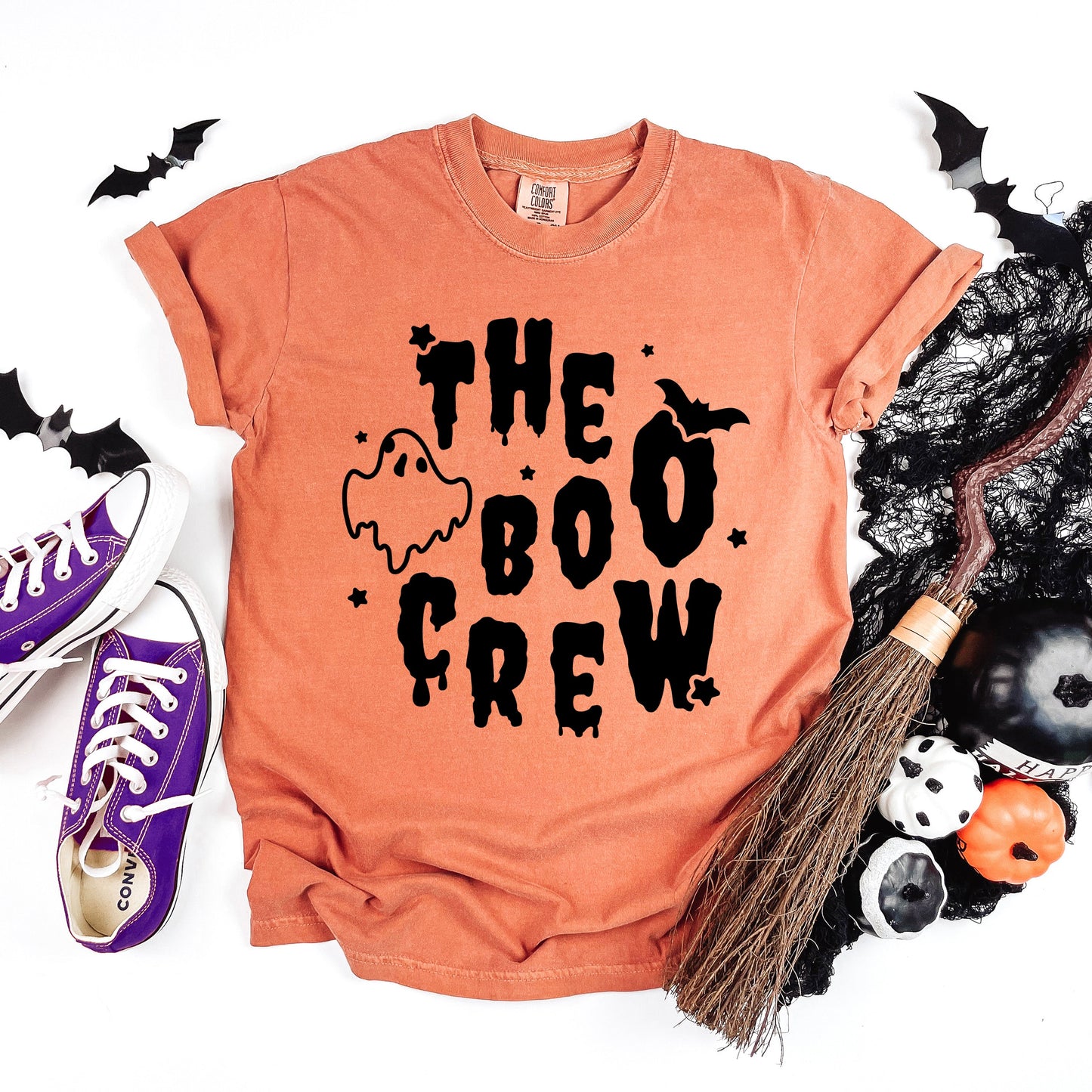 The Boo Crew Bat and Ghost | Garment Dyed Tee