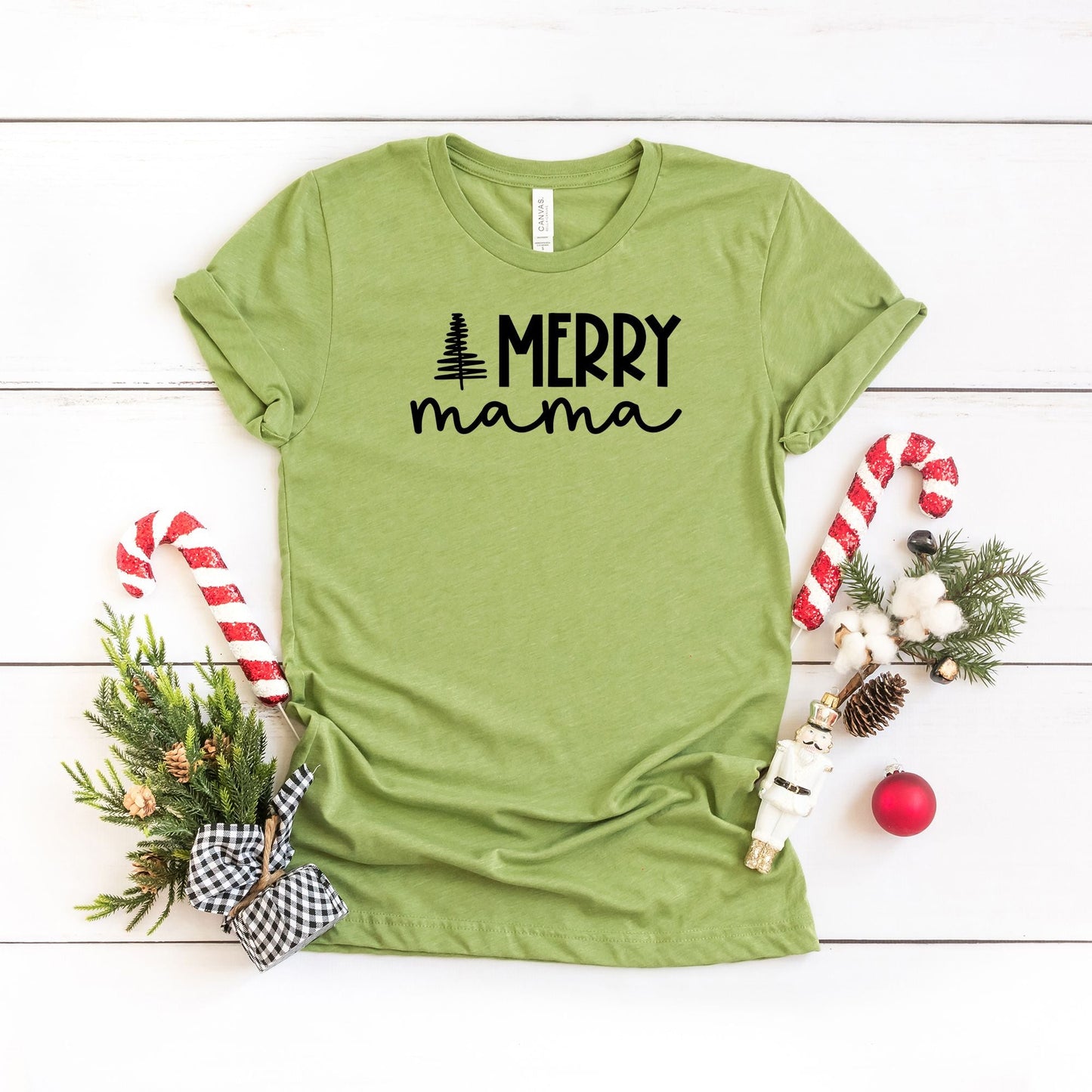 Merry Mama Trees | Short Sleeve Crew Neck