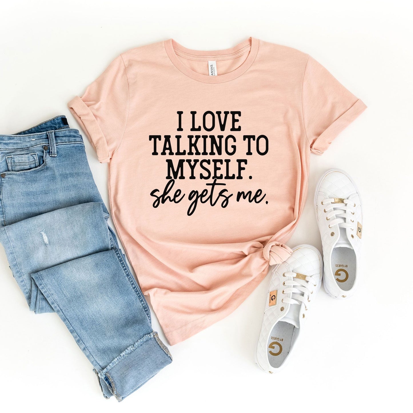 I Love Talking To Myself | Short Sleeve Crew Neck