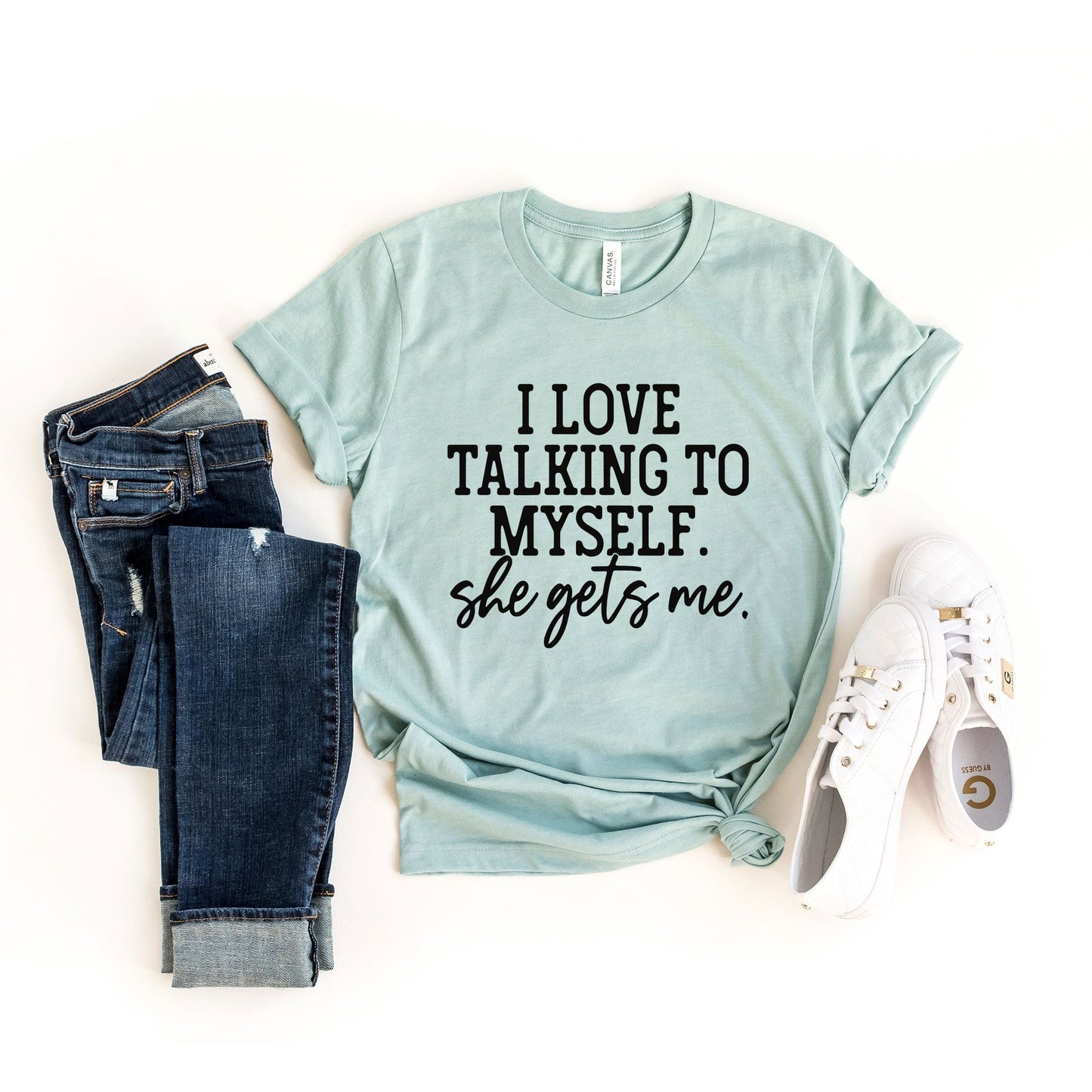 I Love Talking To Myself | Short Sleeve Crew Neck