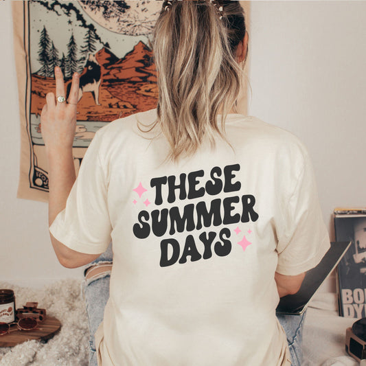 These Summer Days | Short Sleeve Crew Neck | Back