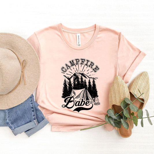 Campfire Babe | Short Sleeve Crew Neck